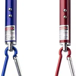 Sloies 3in1 Laser Pointer Laser Torch Key Chain 650 multicolor image 5
