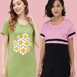 Christy World Women Pack Of 2 Printed T-shirt-picture-7