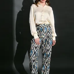 GARDEN PARTY Solid Shirt With Trouser-image-43