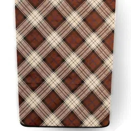 The Furnishing Tree Washing Machine Cover Checkered Pattern Beige Compatible for Whirlpool 9.5 kg F image 5