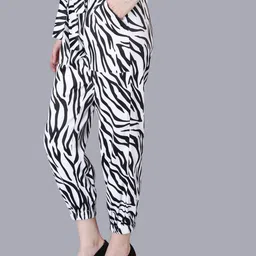 CORSICA Women Animal Printed Relaxed Easy Wash Trousers image 2