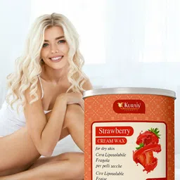 KURAIY Strawberry Natural Patented Formula Cream Wax - 800gm image 3