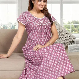 Inner Beats Women Pink Nightdress-picture-40