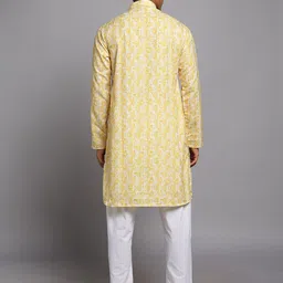 TRYBUY.IN Men Geometric Printed Full Sleeves Kurta image 2