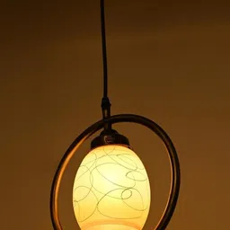 SOMIL Printed Glass Cylinder Ceiling Lamps image 4