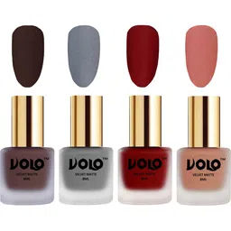 VOLO Set Of 4 Velvet Matte Nail Polish - 8 ml Each - 2 - 20 - 22 - 38 image 1
