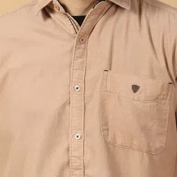 Kuons Avenue Smart Spread Collar Corduroy Casual Shirt image 3