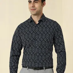 Allen Solly Slim Fit Printed Spread Collar Formal Cotton Shirt-image-23