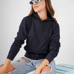 MIMID Women Hooded Cotton Pullover Sweatshirt image 1