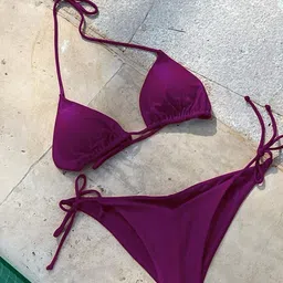 samvar Women Black,Purple,Maroon Nylon Bra Panty Set for Lingerie Set Undergarments Pack of 3 image 5