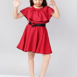 Naughty Ninos Girls Off-Shoulder Fit & Flare Dress-picture-9
