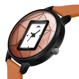 DOUBLERUN Women Round Dial & Leather Straps Analogue Multi Function Watch H05NMT-564 image 3