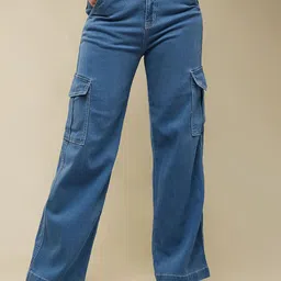 Miss Chase Women Wide Leg High-Rise Stretchable Jeans-image-86