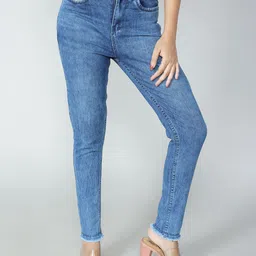 Novio Women Comfort Slim Fit Light Fade Stretchable Jeans-image-83