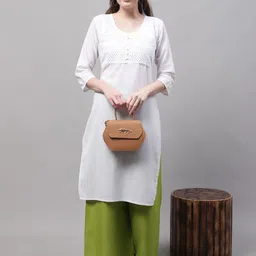 Valles365 by S.C. Women Flared Plus Size Palazzos image 2