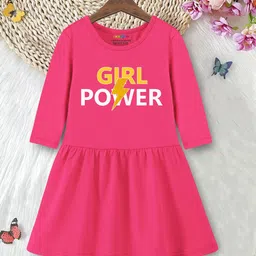 YK X Trampoline Girls Pack Of 2 Graphic Printed A-Line Dress image 2