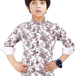 MADE IN THE SHADE Unisex Kids Floral Printed Casual Shirt-picture-36