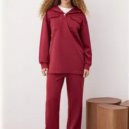 Trendyol Hooded Long Sleeves T-shirt With Trousers-picture-29