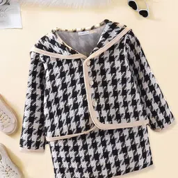 FOREVER FRIDAY Girls Checked Top with Skirt-image-38