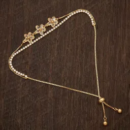 Kushal's Fashion Jewellery Women Cubic Zirconia Gold-Plated Charm Bracelet-picture-19