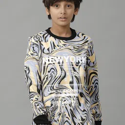 UNDER FOURTEEN ONLY Boys Printed Round Neck Sweatshirt-picture-26