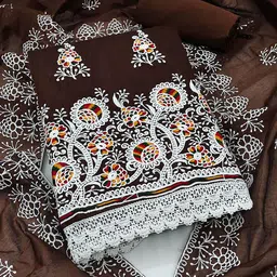 HERE&NOW Embroidered Unstitched Dress Material-picture-14