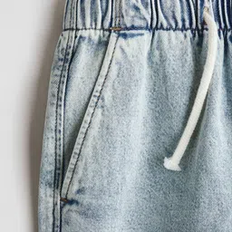 H&M Cotton Denim Joggers image 2