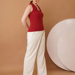 Chemistry Women Ribbed Cotton Top-picture-28