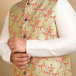 Sztori Woven Design Nehru Jacket image 5