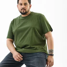 Snitch Plus Size Round Neck Pure Cotton T-Shirt image 4