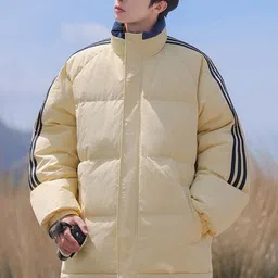 HERE&NOW Men Colourblocked Lightweight Puffer Jacket image 3