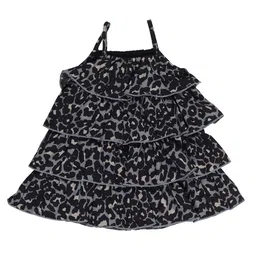 YOUNG BIRDS Print Chiffon A-Line Dress image 3