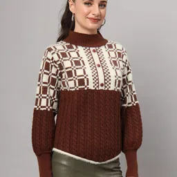 MODKLINE WITH MK Women Turtle Neck Woollen Pullover image 5