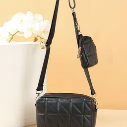 CORSICA Women Structured Sling Bag with Quilted-image-27