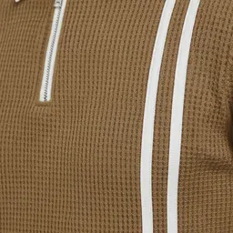 Try This Men Colourblocked Polo Collar T-shirt image 3