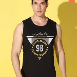 WOOSTRO Men Pack of 2 Typography Printed Round Neck Cotton Slim Fit T-shirts-picture-28