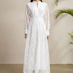 JC Collection Women Fit and Flare Maxi Dress image 4