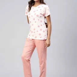Ramraj Women's Conversational Printed Top & Pyjama Night suit image 2