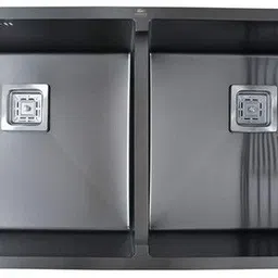 tantia Handmade BLACK Kitchen Sink / Double Bowl size 45 x20 x10 025 Vessel Sink-picture-21