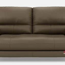 durian Clarkson Leatherette 3 Seater Sofa in Ash Grey Colour image 1