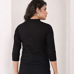 KASHISHIYA Mnadarian Collar Short Kurta image 2