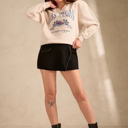 Outzidr Retro Racing Graphic Russian Fleece Pullover image 3