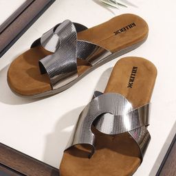 Killer Women Textured Synthetic Casual One Toe Flats-picture-8