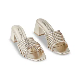 CHAAL CHALAN Women PU Block Heel Sandals-picture-13