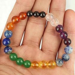 VIBESLE UUnisex Crystals Artificial Beaded Elasticated Bracelets-picture-23