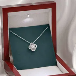 Rakva Women White Necklace and Chains image 2