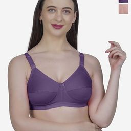 SHYAM SONS FLAIR Pack of 2 Full Coverage Non Padded Non-Wired Cotton Minimizer Bra-picture-32