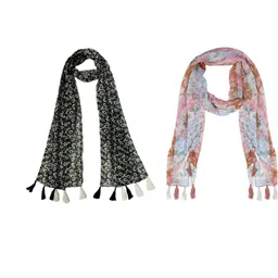 StoleVilla Floral Chiffon Stoles-picture-56