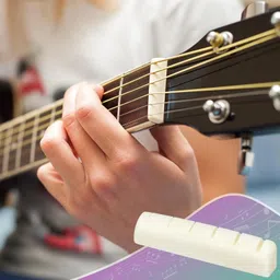 mocking bird Acoustic Replacement Guitar String Set with Saddle Set & Picks for Acoustic Guitar Guitar String image 5
