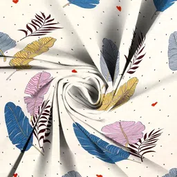 Homybees Off White 220 TC Single Bedsheet with 1 Pillow Covers image 3